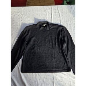 St. John Black Long Sleeve Sweater